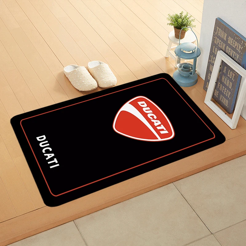 House Entrance Doormat Hallway Carpet Motorcycle Living Room Rugs D-Ducati Foot Carpets Bath Rug Floor Mats Non-slip Home Decor
