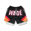 NEW 24/25 American shorts Summer men's youth pants boy Double -layer basketball pants net beach pants casual fitness pants7033 2
