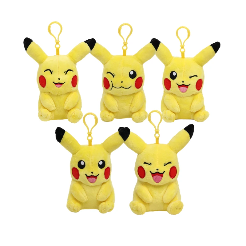 

12cm Pokemon Pikachu Charmander Cartoon Cute Anime Figure Stuffed Plush Dolls Pendant Toys Girl Kids Chirstmas Gifts Cuadros