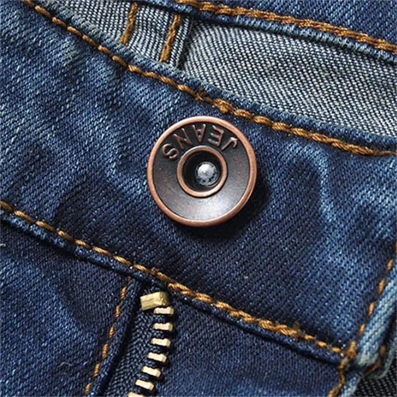 Men's High Quality Business Casual Boot Cut Jeans Mid Waist Flares Semi-Flared Bell Bottom Pants Size 27-38 6