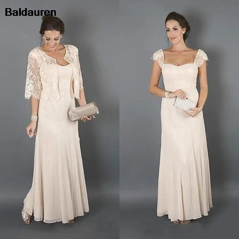 Mother Of The Bride Dresses Jacket Lace Long Wedding Guest Dress Half Sleeves Big Size Mother Of The Groom customized mother bride dresses,women party dresses
