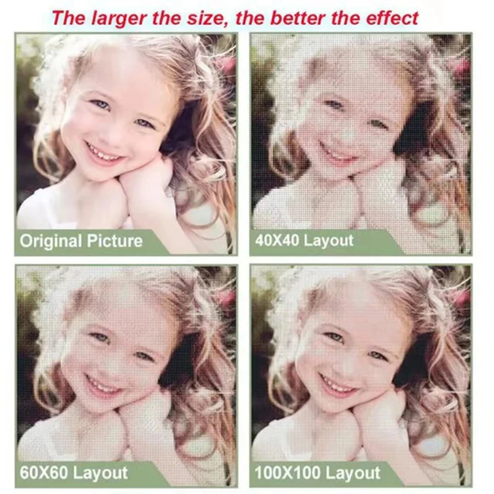DIY Photo Diamond Painting Full Square/Round Drill Cross Stitch Mosaic Diamond Embroidery Personalized Images Art