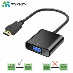 HDMI To VGA Adapter Cable 1080P HDMI-compatible Male To VGA Female Digital to Analog Video Converter For PC Laptop PS4 TV Box