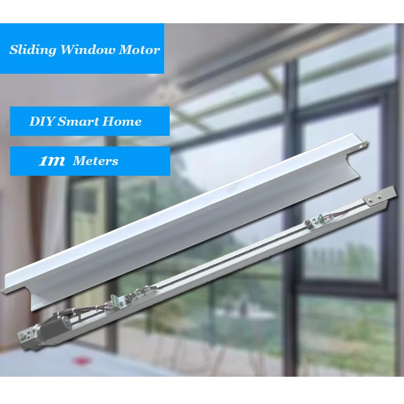 Sliding Window Motor Electric Manual Open Close DC 1m Sliding Sash 