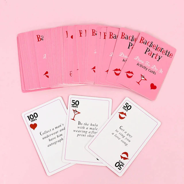 Bachelorette Party Card Game Wedding Board Game Favors Dare Big Adventure  Solitaire Bridal Shower Hen Night Girls Party Supplies - AliExpress