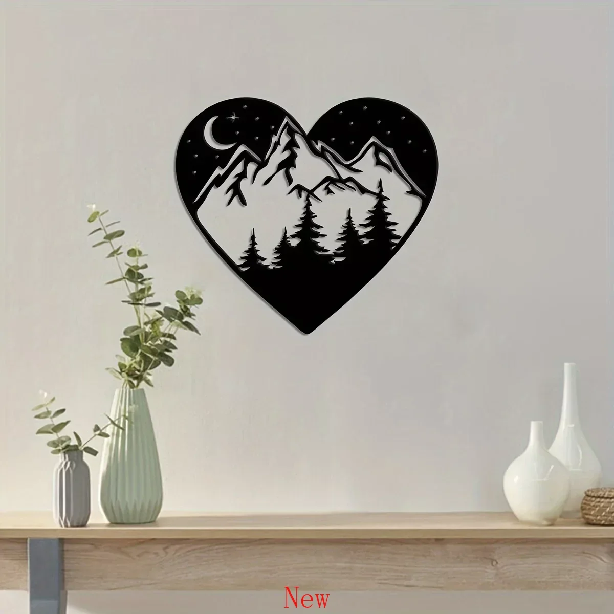 

Night Forest Home Decor Sign Metal Wall Mounted Art Housewarming Gift Idea Outdoor Sign for Home Garden Patio Decorations wall