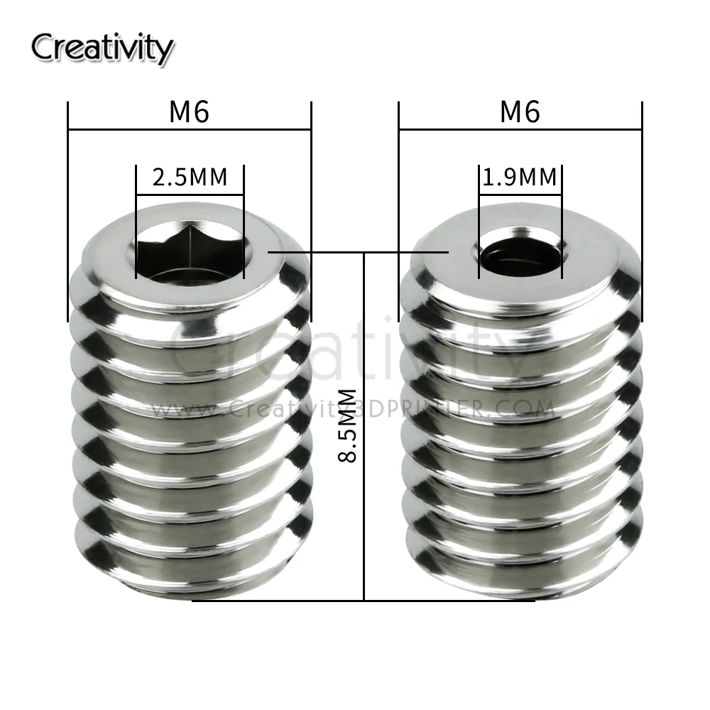 Nickel Plated for E3D V6  Hotend Adapter Volcano Crazy Heating Block CHT High Flow Volcano Copper Connector for E3DV6 Nozzle
