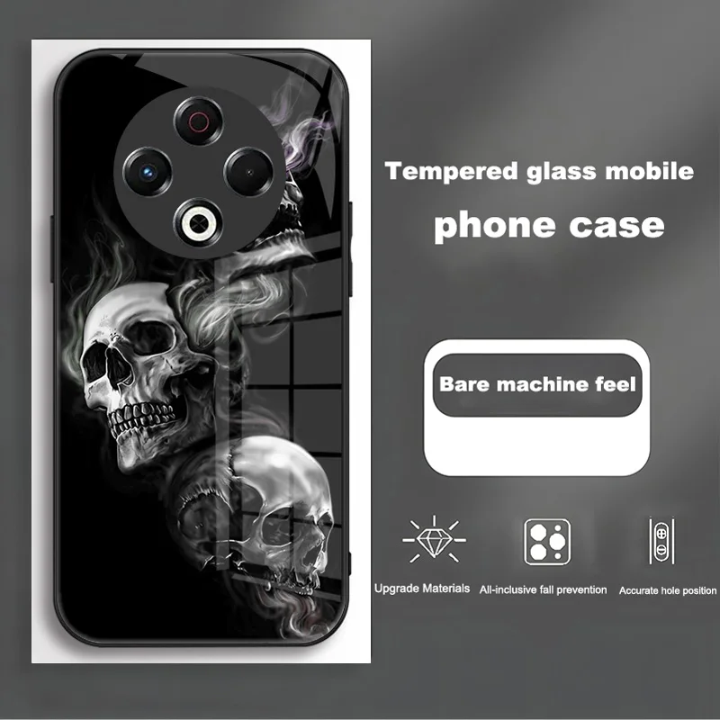 Luxury Shockproof Bumper Case with Tempered Glass for Tecno Spark 30 Series