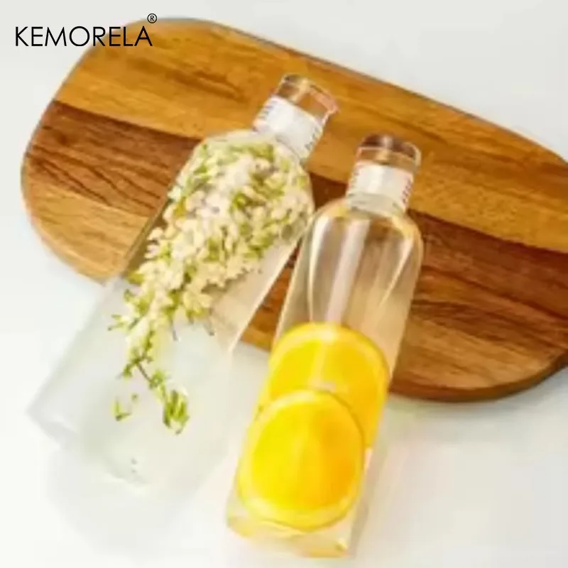 Eco-Friendly Reusable Glass Water Bottle with Leak-Proof Lid