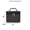 Fashion Waterproof Cosmetic Case Large Capacity PU Leather Travel Suitcase Square Hard Shell Makeup Case Women 6