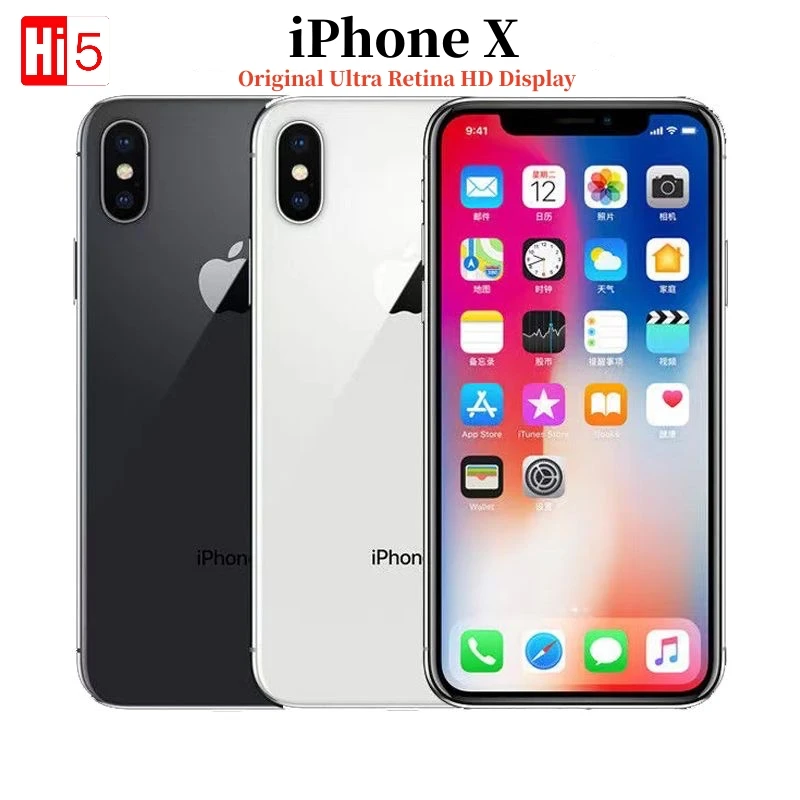 Sbloccato Originale Apple Iphone X 5.8 "3Gb Rom 64Gb/256Gb Face Id 2716Mah Hexa Core 12Mp Fotocamera Posteriore Ios 4G Lte Smartphone
