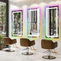 LUVODI Large Rectangular RGB Backlight Bathroom Mirror with Stereophonic Bluetooth Speaker Wall Mounted Vanity Dressing Mirror - Image 6