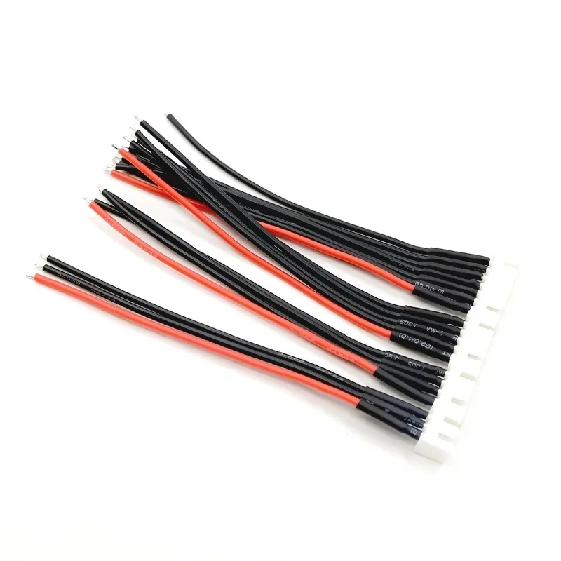 5Pcs 2S 3S 4S 5S 6S Lipo 밸런스 와이어 연장 충전 케이블 XH2.54 남성 플러그 22AWG 10CM RC 모델 충전기용