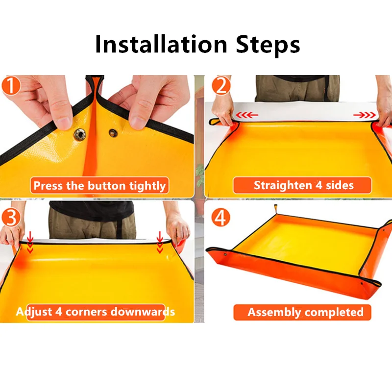 Planting mat gardening mat Plant Repotting Mat Waterproof Flower Pots Transplanting Pad Potting Soil Control Foldable Succulent Potting Mat Gardening Tray