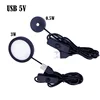 USB LED Mini Spotlight 5V Round Surface Mount Cabinet Display Showcase Small Light Ceiling Light Spotlight Home Use with Switch 1