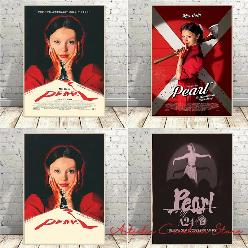 

Pearl Movie Horror Films X-traordinary Origin Story Movies Print Art Canvas Poster For Living Room Decor Home Wall Picture