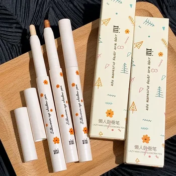 Heallor Diamond Blue Pencil  Makeup Highlighter Pearl Brightening Cream Gold Silver Eye Shadow Pen Glitter Silkworm Eye Liner Pe - Thumbnail 6