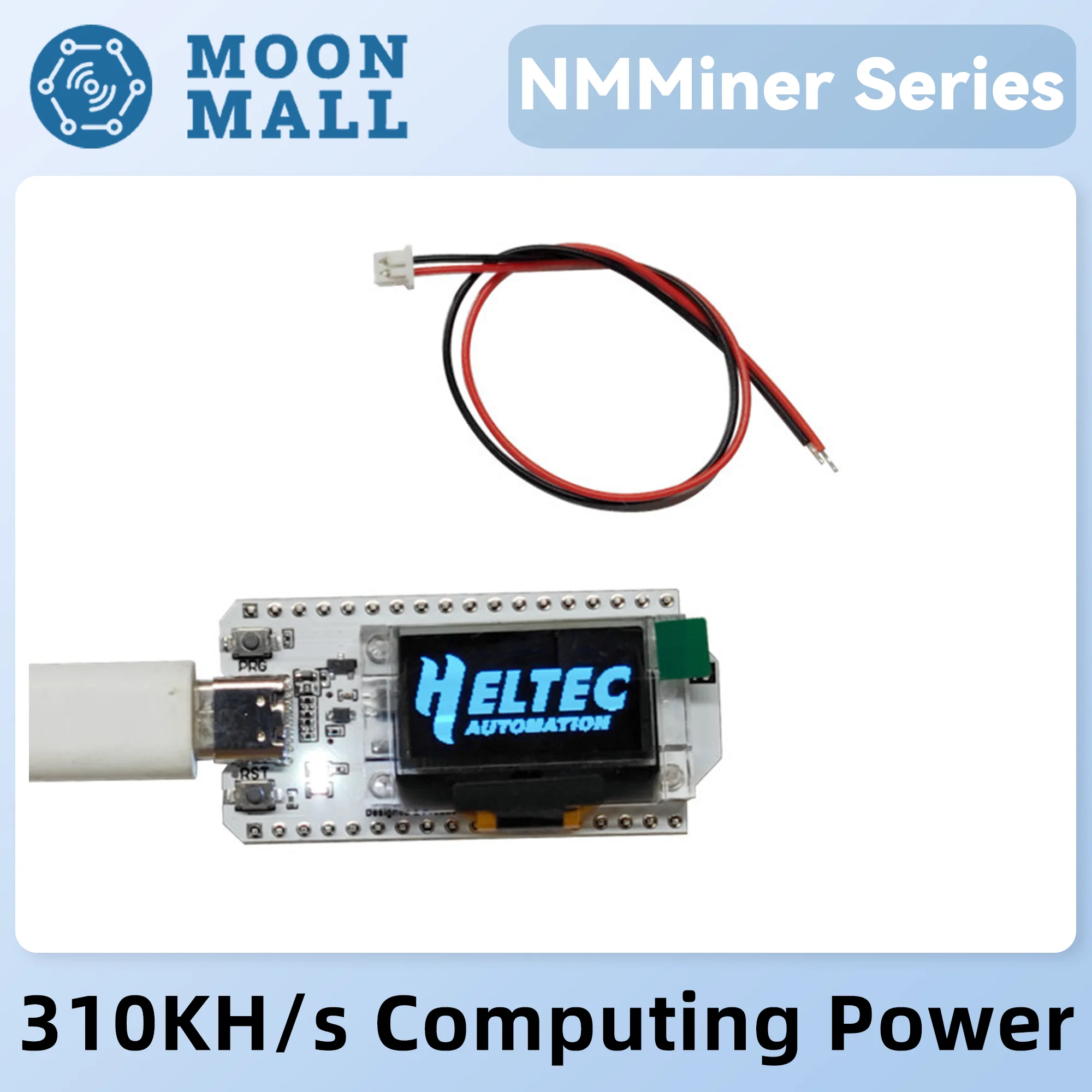 Heltec Nerdminer V2 NM Smart TV – 1060 KH/s Bitcoin Solo Miner + Desktop Clock, Low Power, Plug & Play