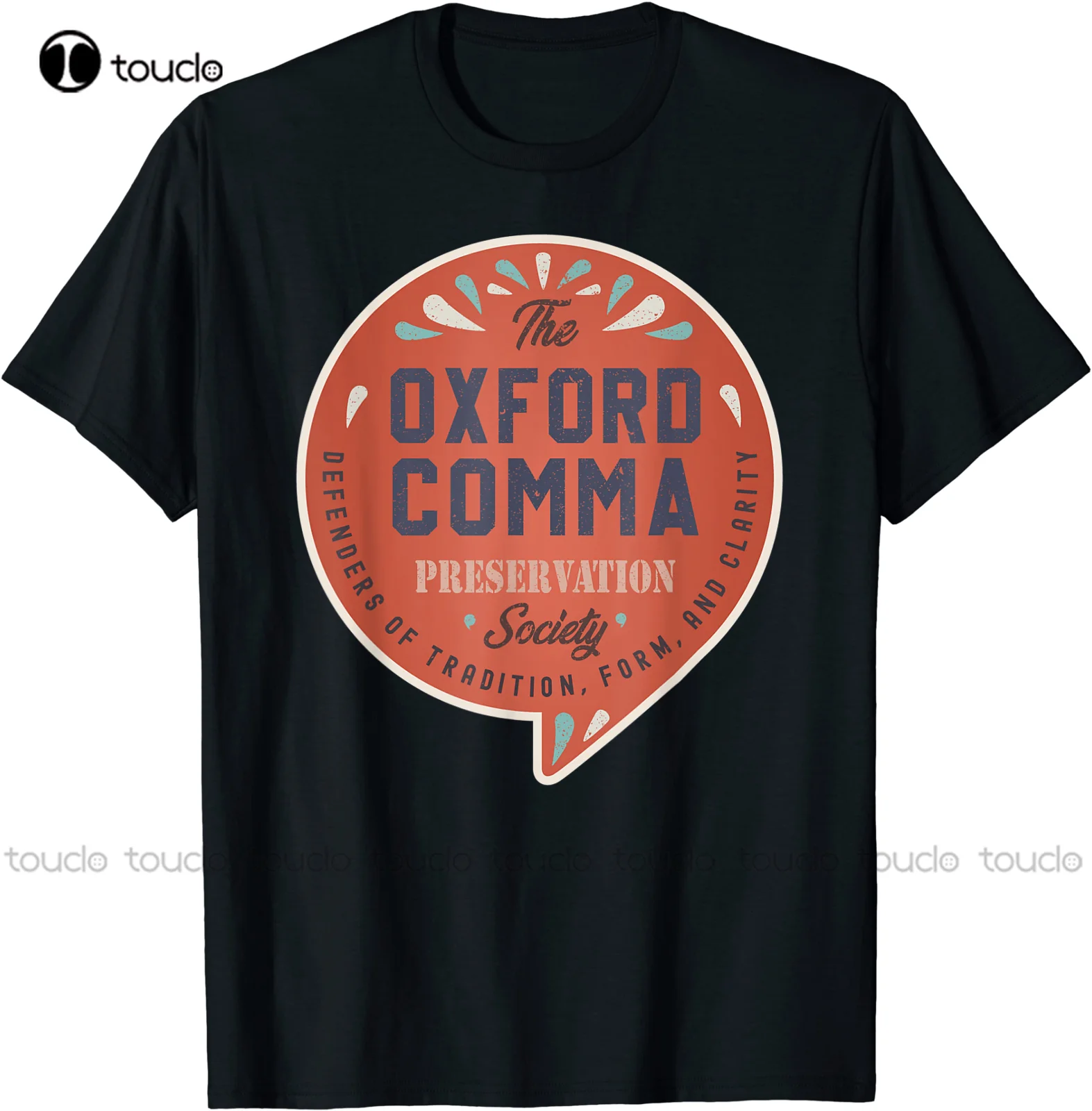 The Oxford Comma Preservation Society Team Oxford Vintage T-Shirt S-5Xl Womens Mens Work Shirts Custom Gift Xs-5Xl Streetwear