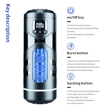 Automatic Heated Sucking Male Vibration Blowjob Masturbation Equipment Machine Sex Toys Adult Goods for Man Masturbators Cup