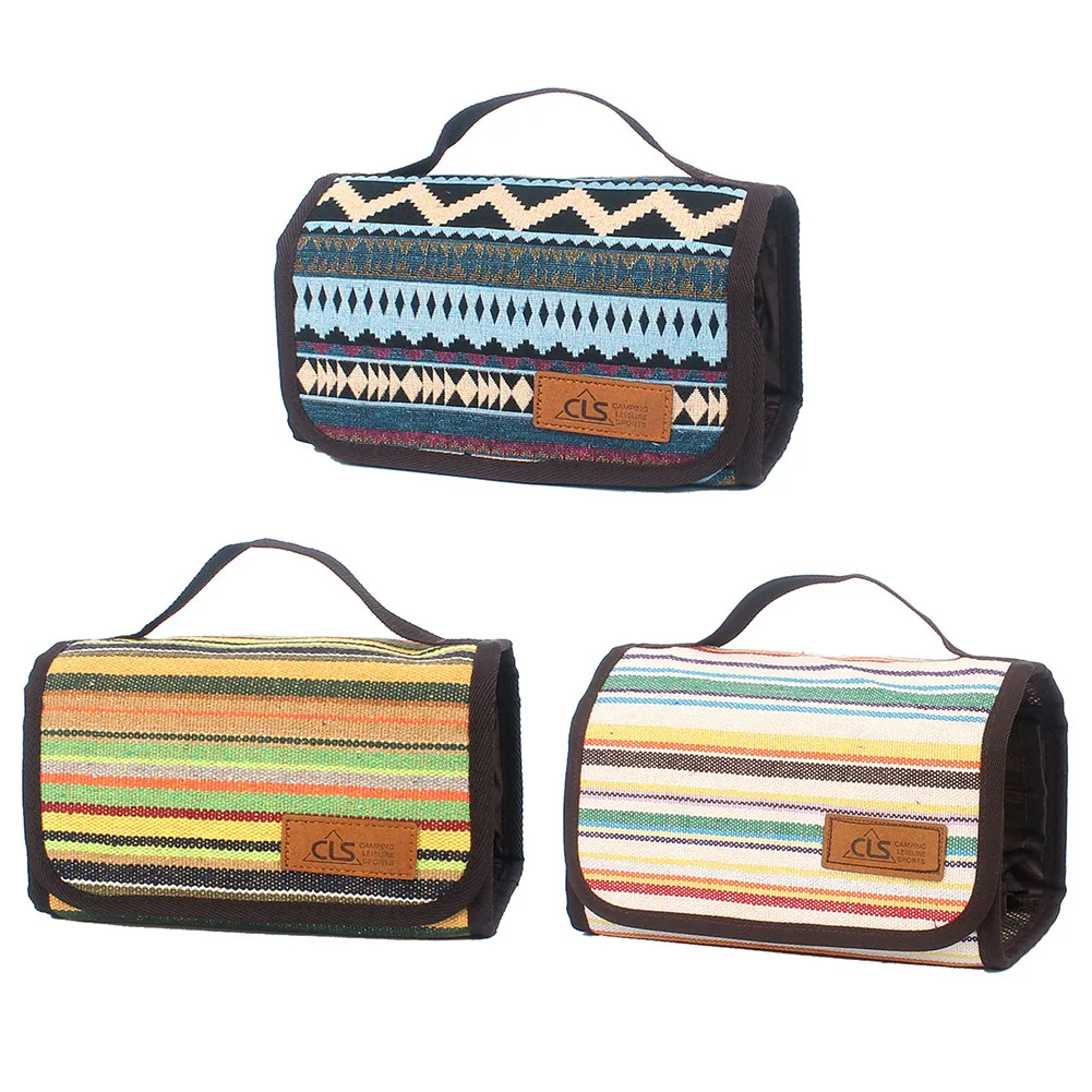 

Travel Cosmetic Bag Utensils Organizer Bag Portable Pouch Storage Bag Picnic Hiking Camping Outdoor Toiletry Makeup Case Handbag