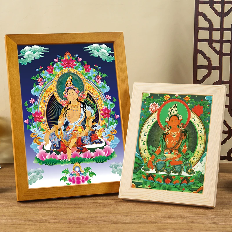 

Caiyuan Tianmu, портрет Будды, подвесная картина, Tantra Caibao Будда мать, Bodhisattva, Thangka фоторамка живопись