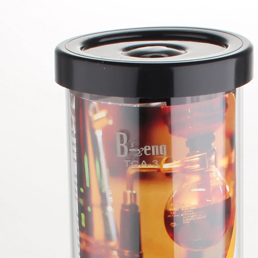 3people serving Vacuum Coffee Maker Pot Machine High borosilicate glass Wooden handle 34.3x11cm 2