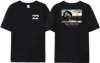 2025 Wave New Men's Summer Billa-bong T-shirt 100% Cotton Double Sided Printing High Quality Casual Top Tees 1