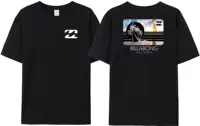 2025 Wave New Men's Summer Billa-bong T-shirt 100% Cotton Double Sided Printing High Quality Casual Top Tees 1