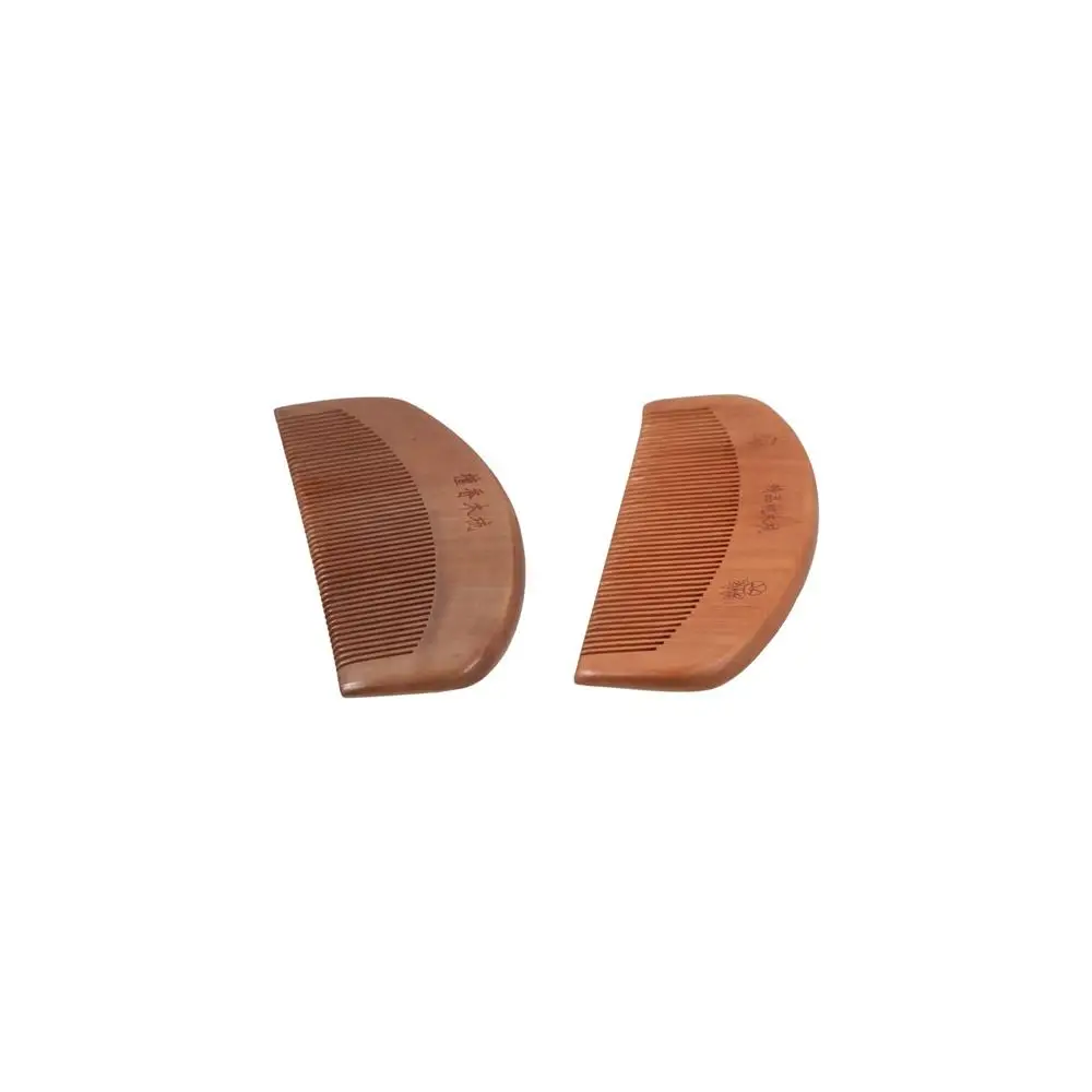 Wood Wooden Scalp Combs Narrow Tooth Anti-Static Head Acupuncture Point Massage Comb Carve Designs Traditional