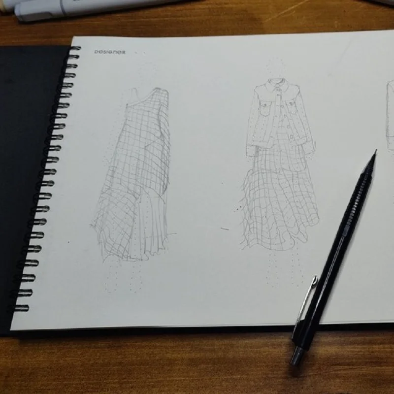 Fashion Design Notebook: Sketchbook Journal Portfolio