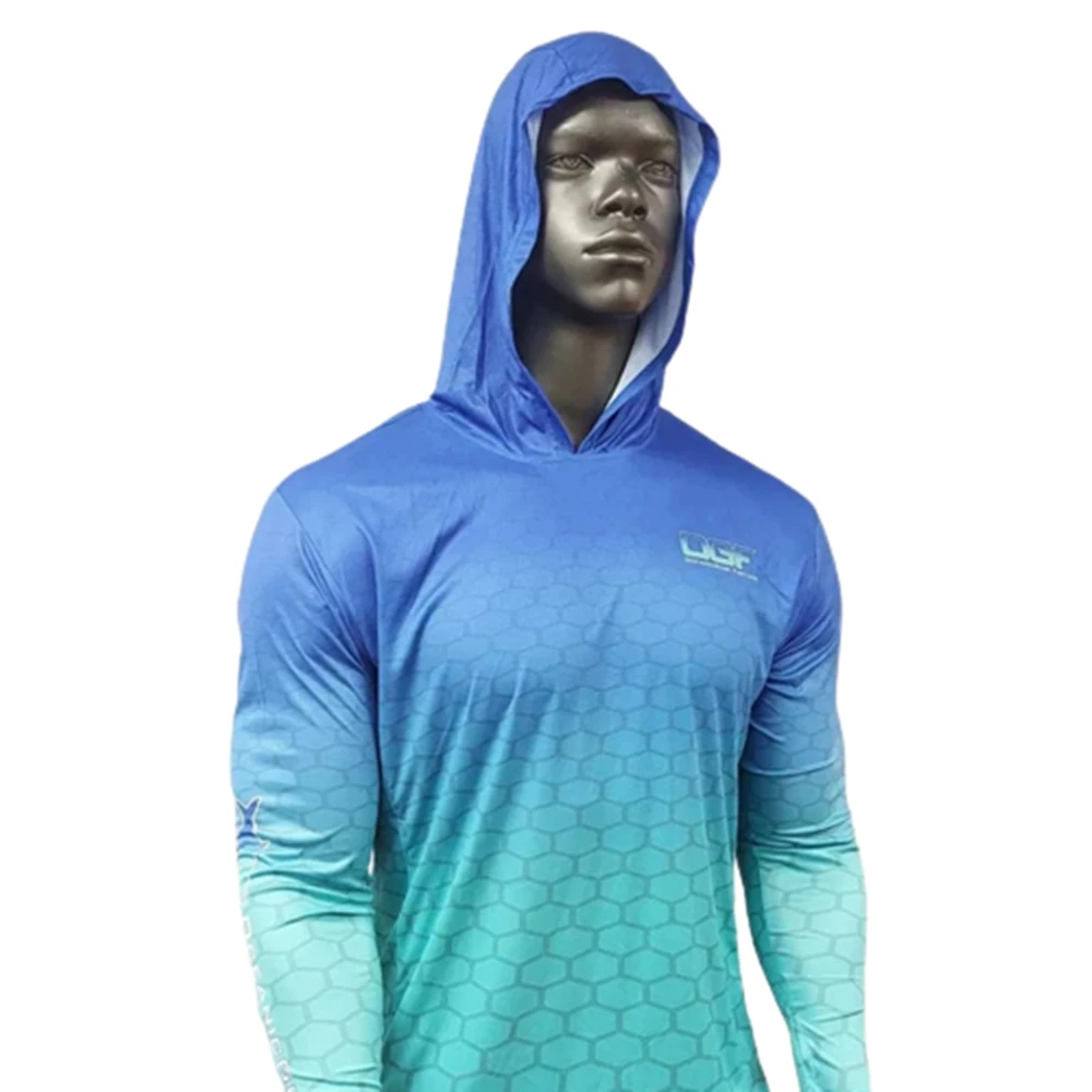 Oceanicgear Fishing Hoodie OGF Long Sleeve Fishing Shirt UV Protection Men Angler Clothes Outdoor Summer Moisture Wicking Jersey