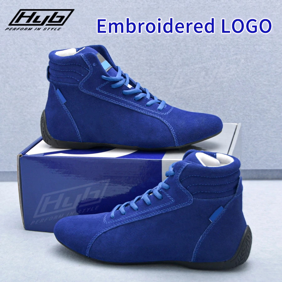 Professional F1 Car Driving Shoes JDM Suede Cowhide Kart Karting Motorcycle Racing Shoes Tuning Racing Club Exercise