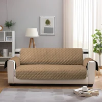 Sofa Covers Waterproof Sofa Slipcovers 1/2/3/4 Seater Non Slip Cover for Kids Pets Washable Sofa Protector with Elastic Strap 2