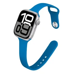 Breathable Silicone Strap for Smartwatch - Elegant Bracelet Design (Wave blue 37)