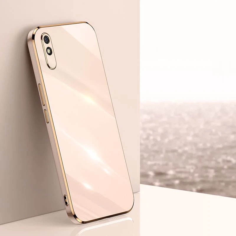 Luxury Square Plating Shockproof Silicone Back Cover