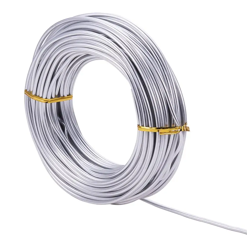 3.5-6mm Aluminum Sculpting French Wire For Beading Artistic Wire Metal Lexible Craft For DIY Floral Model Beading Beads Jewelry