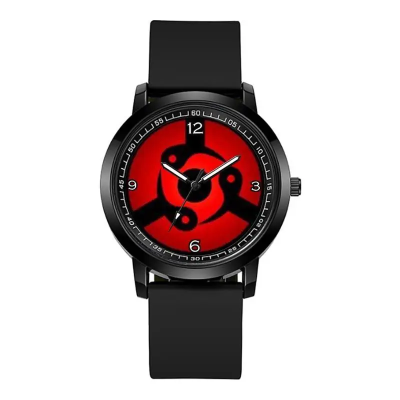 Naruto Uhr Sasuke Kaleidoskop Schreibrad Auge Kakashi Naruto Cartoon kreative Mode wasserdichte Quarzuhr Geburtstagsgeschenk – Detail 13