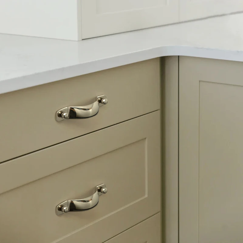 Goo-Ki High-end ไทเทเนียมเงินตู้จับลูกบิด Minimalist ทองเหลืองเฟอร์นิเจอร์ตู้เสื้อผ้าตู้ครัวดึง 1