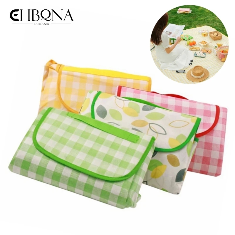 

Коврик для пикника, портативный плед для кемпинга, пешего туризма, пляжа, складной коврик для кемпинга, Толстый водонепроницаемый тканевый коврик для газона, оборудование для кемпинга, коврик