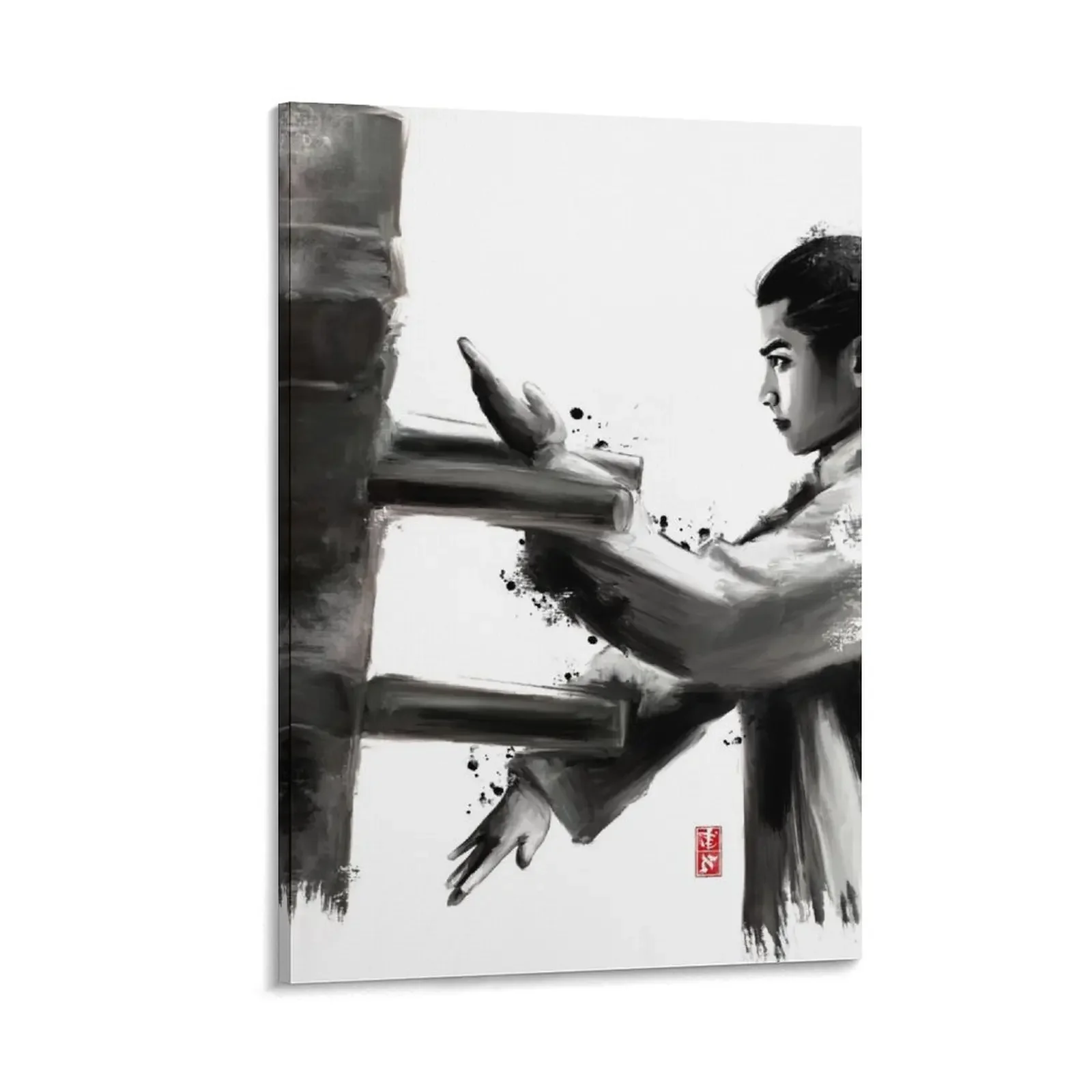 Wing Chun Wooden Dummy Canvas Painting modern home decoration wall art canvas painting decorative pictures for the room