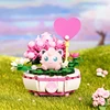 New Pokemon Building Block Pikachu Charmander Squirtle Model Toy Home Decoration Plant Potted Flower Brick Girl Toy Child Gift 5