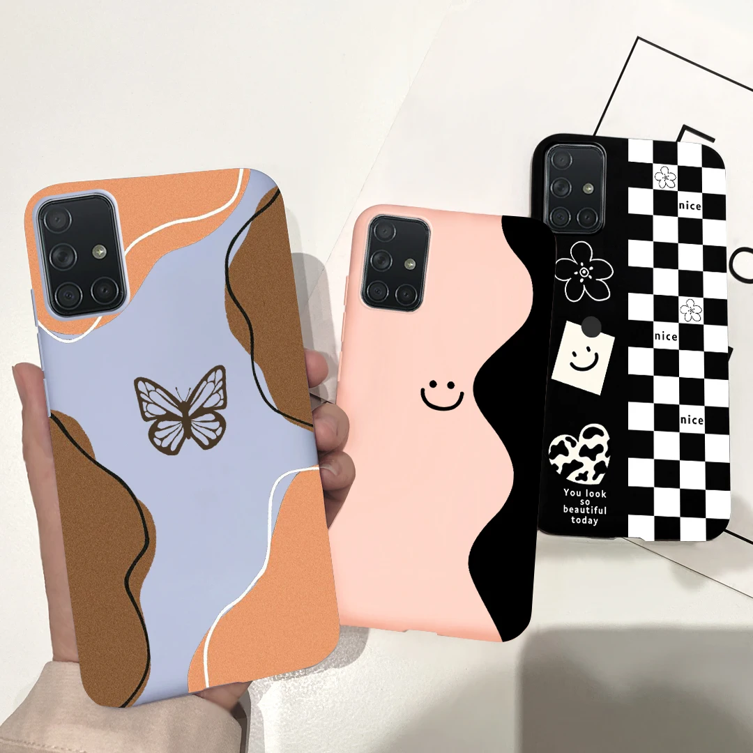 Per Samsung Galaxy A51 4G Custodia Cover Posteriore In Silicone Custodia Per Telefono Per Samsung A51 A 51 A515F 2019 Custodie Galaxy A51 6.5 'Paraurt