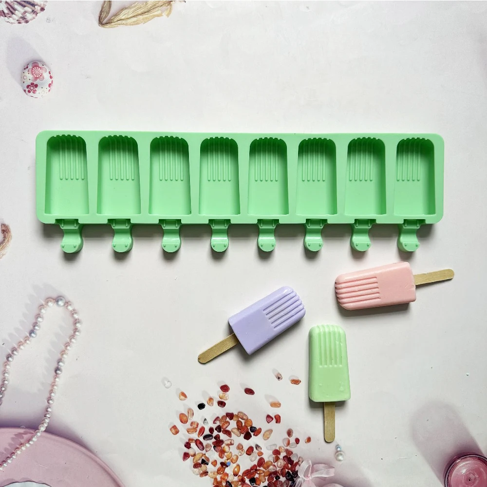 

8 Holes Silicone Ice Cream Mold Ice Pop Cube Popsicle Dessert DIY Pudding Ice Cake Decoration Baking tools