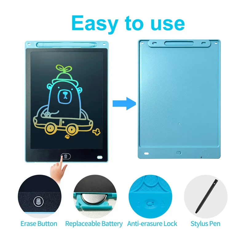 6.5/8.5/10/12inch Efes Electronic Drawing Board Toys For Children Educational Painting LCD Screen Writing Tablet Baby Kids Toys