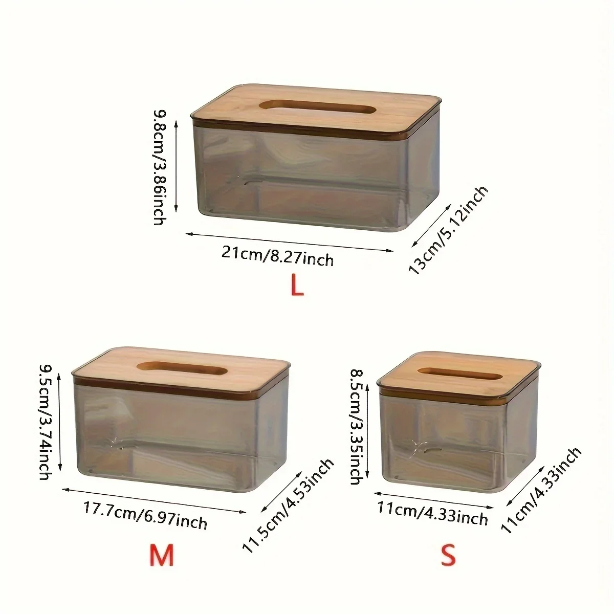 1pc, Tissue Box Holder, Desktop Tissue Holder Tissue Box Cover Clear Tissue Box,  Creative Tissue Box For Home 6