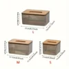 1pc, Tissue Box Holder, Desktop Tissue Holder Tissue Box Cover Clear Tissue Box,  Creative Tissue Box For Home 6