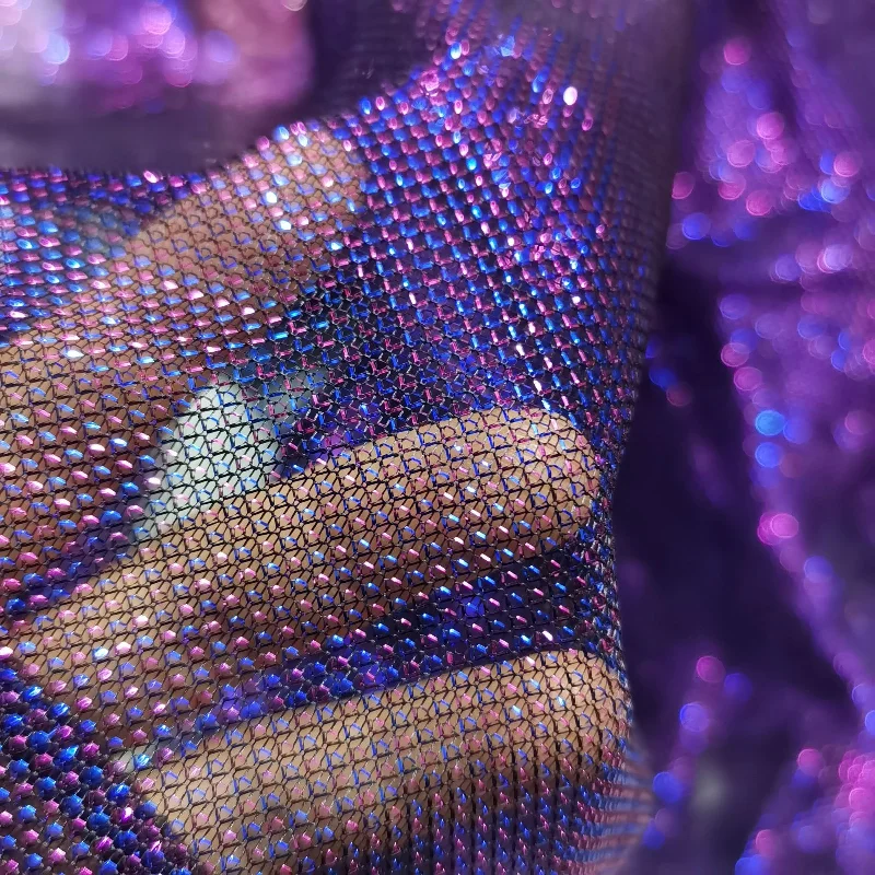 Gauze Netting Material Fluorescent Mesh Dress Tulle Glitter Fabrics
