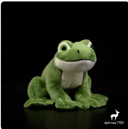 

New 15cm Green Mini Sitting Frog Plush Toy Stuffed Animal Doll For Children Baby Birthday Gift