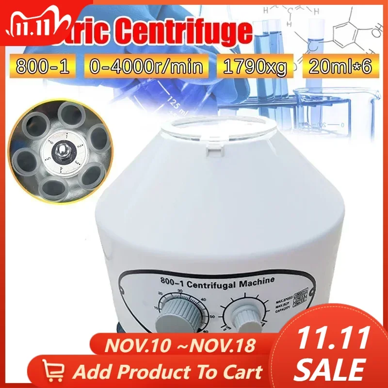 Plasma Centrifuge 800-1 Laboratory Electric Laboratory Medical Practice Machine Supplies PRP PRF Plasma 4000rpm 1790xg Desktop Centrifuge